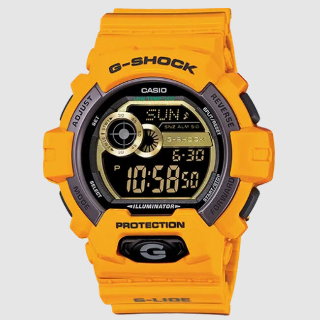 Casio G-Shock Black Dial Unisex Watch GLS-8900-9 Yellow Casio G-Shock Black Dial Unisex Watch GLS-8900-9 Yellow
