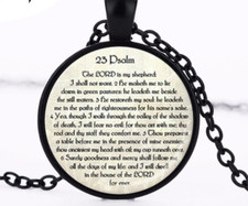 Ladies Pendant Necklace Inspiration Jewelry Psalm 23 - Includes 20" Chain