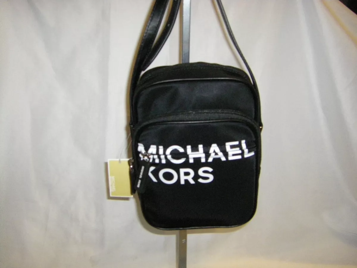 MICHAEL Michael Kors All Logo Strap Crossbody Bag in Black