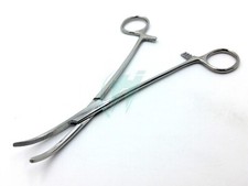KELLY HEMOSTAT LOCKING FORCEPS 10" CURVED SURGICAL INSTRUMENTS ECONOMY GRADE