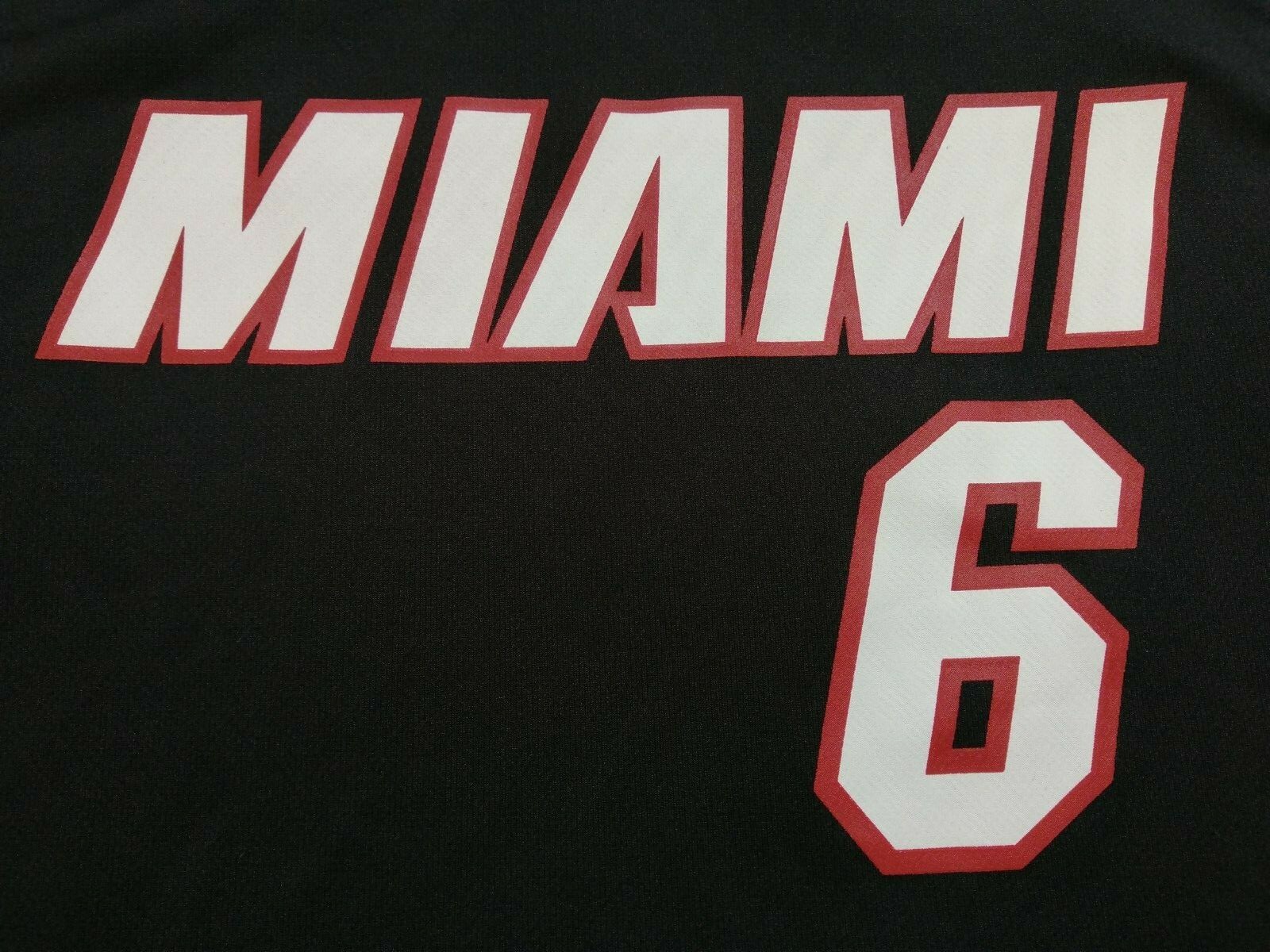 NBA MIAMI HEAT 2012 BASKETBALL SHIRT JERSEY ADIDAS #6 LeBron James Size 2XS image 5