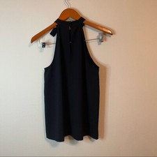 Ann Taylor Black Keyhole Back Bow Detail Cocktail Dress Size S