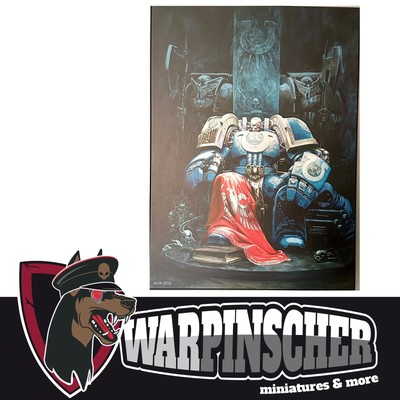 Semic Warhammer 40000 / 40K - Ultramarines - Marneus Calgar - Wood Panel Deko