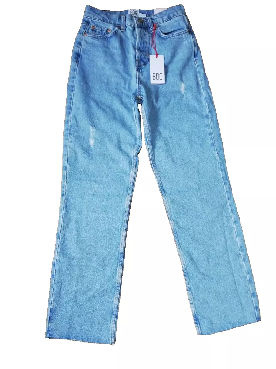 Jeans URBAN OUTFITTERS BDG PAX High Waist Straight leg Light Blue Size 27W 32L