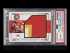 2017 National Treasures Patrick Mahomes II ROOKIE PATCH #15/25 Jersey# PSA 10