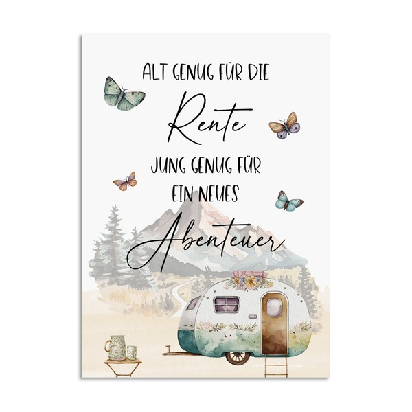Postkarte Alt Genug FüR Die Rente Geschenk Kollegen Abschied Geschenk Ruhestand-image