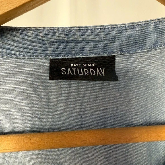 Abito Kate Spade Saturday in denim di cotone blu taglia S