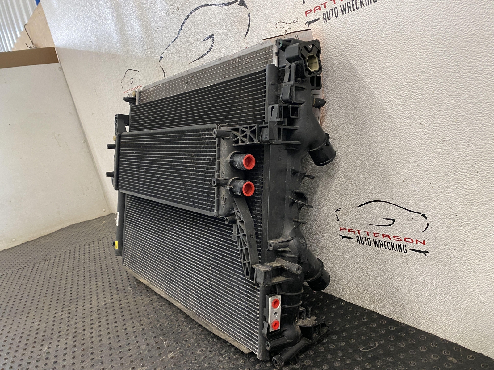 14-17 MASERATI GHIBLI RADIATOR CONDENSOR OIL COOLER