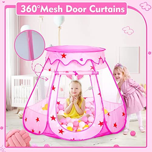 Wilhunter Baby Ball Pit for Toddler with 50 Balls, Kids Pop Up Play