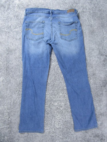Pantalones de mezclilla Levi's para mujer 14S modernos azules rectos informales inferiores* - Imagen 2 de 14