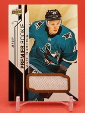 2018-19 UD PREMIER ROOKIE JERSEY ANTTI SUOMELA #80  SAN JOSE  SHARKS