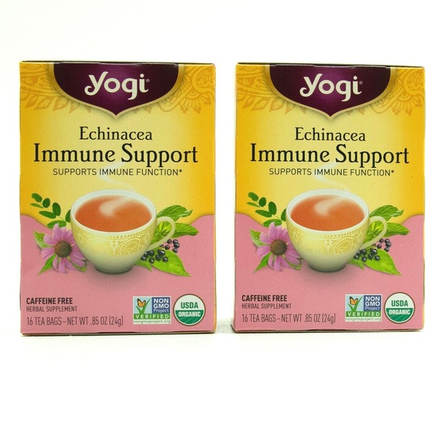 Yogi Immune Support, Echinacea, Herbal Tea for sale online eBay
