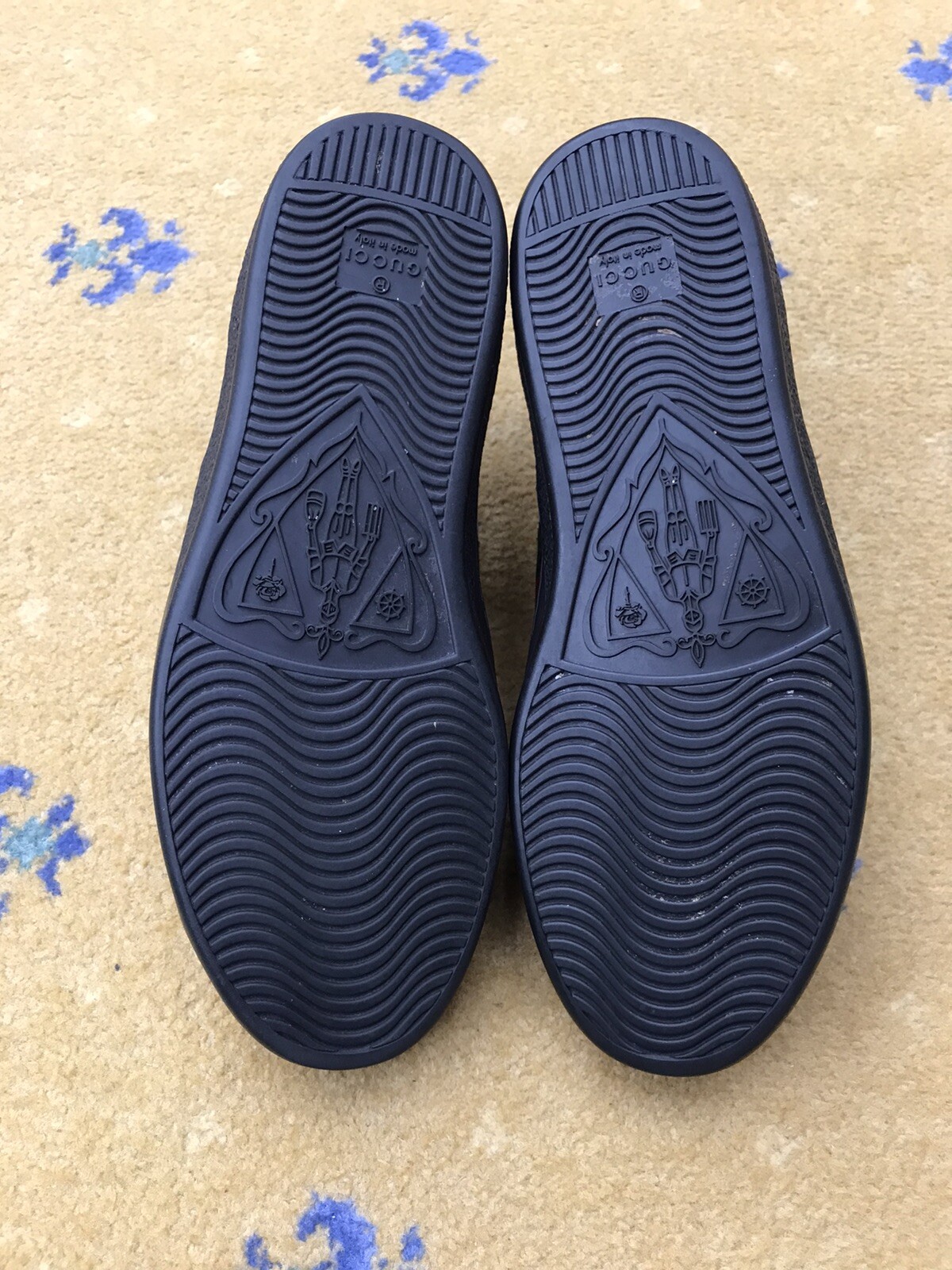 Gucci Ace Trainers Sneaker Shoes Leather Black Web Green Red Mens UK 5 US 6 39 thumbnail 12