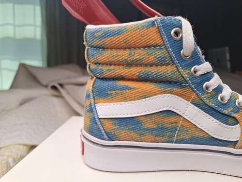 Vans Shoes Sk8 Hi Comfy Cush In Bloom Tie Dye Blue Yellow sz 7.5 - Picture 7 of 21