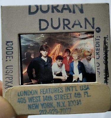 DURAN DURAN 35mm Dia Negativ - PROMO Transparenz - UK Archiv! FRÜH + SELTEN!