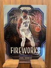 2022-23 Panini Prizm #15 Joel Embiid Fireworks Philadelphia 76ers