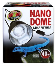 ZOO MED NANO DOME LAMP FIXTURE - 4 INCH BOTTOM DIAMETER - LF-35