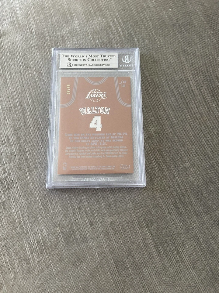 RARA TARJETA DE NOVATO 2003-04 LUKE WALTON LAKERS TOPPS JE NBA DRAFT COSITING BGS 8,5 Foto 4 de 4