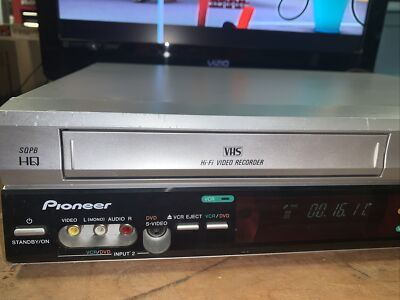 Pioneer DVR-RT500 VHS VCR DVD Recorder Combo Player No Remote