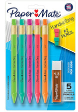 4 PACK  Paper Mate Handwriting Triangular Mechanical Pencil Set