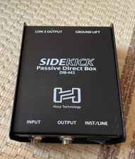 Hosa DIB-443 Sidekick Passive Guitar Bass Keyboard DI Box 1/4 in TS to XLR3M
