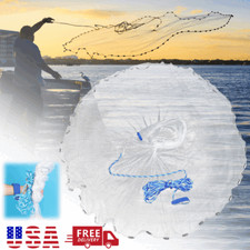 4FT Radius Fishing Cast Net Bait Easy Throw H...