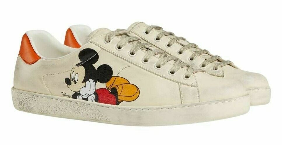 geïrriteerd raken Wat dan ook bijzonder Gucci Disney x Gucci Ace Mickey Mouse Ivory Sneakers Trainers Limited  Edition | eBay