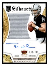 TYLER WILSON 2013  Panini Crown Royale SILHOUETTES JERSEY AUTOGRAPH /299