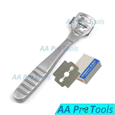 Silver Corn Cutter Foot hard Tool Stainless Steel 10 SPARE Blade German Blades