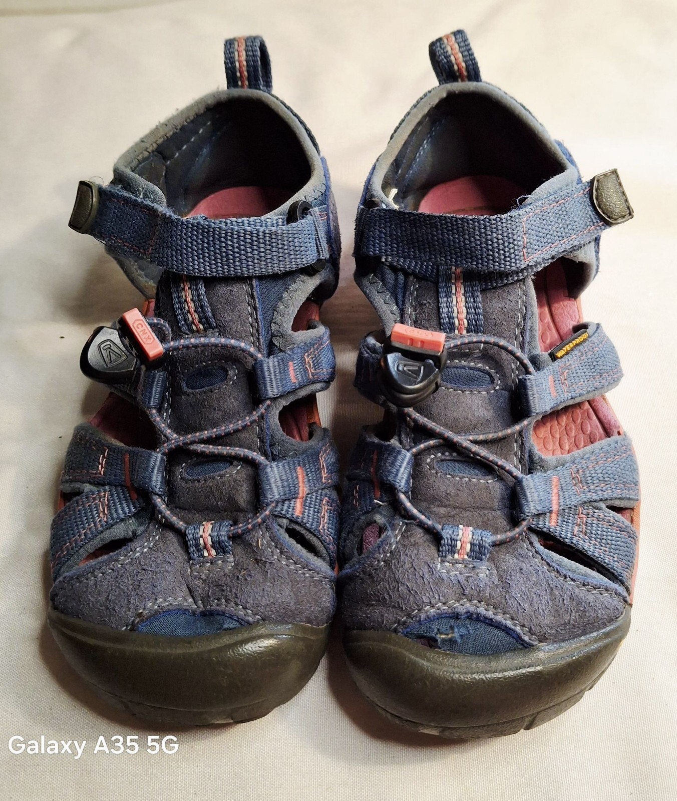 Sandali sportivi impermeabili Keen Kids Seacamp II CNX taglia 1 corallo navy escursionismo acqua