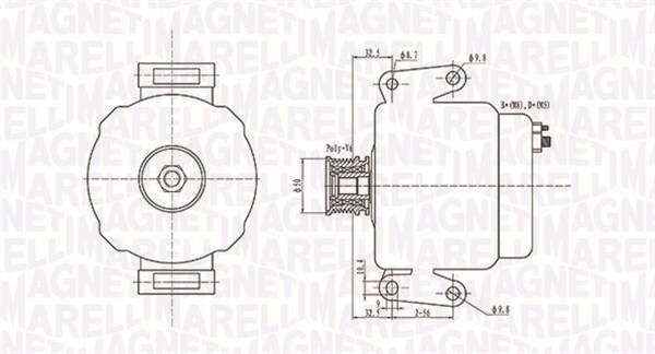 MAGNETI MARELLI 063731630010 Alternator for MERCEDES-BENZ