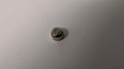 Used Genuine Omega S/S White Crown 3.7mm diameter, 2.8mm height, tap 10 (0.90mm)