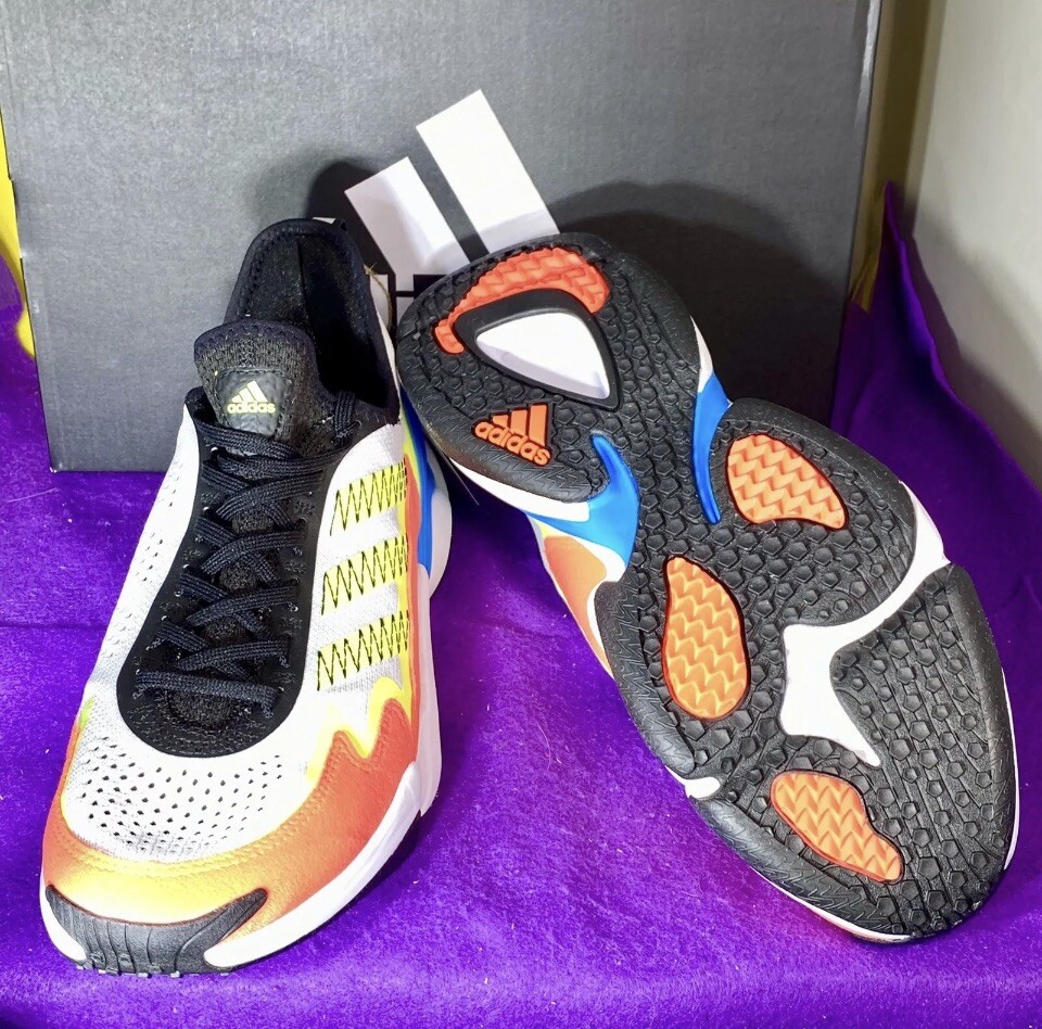 New Adidas Mahomes Impact FLX White Solar Yellow GV9854 Sz 10.5 New In Box New Adidas Mahomes Impact FLX White Solar Yellow GV9854 Sz  main image 2