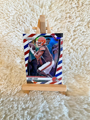 Panini Prizm 2024 Red White and Blue #67 Jerry Jeudy Cleveland Browns