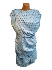 Order Plus new women's dress size 3 XL  black blue color polka dot