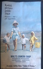 Vintage Kodak Picture Guide 1969 Walt  s Camera Shop