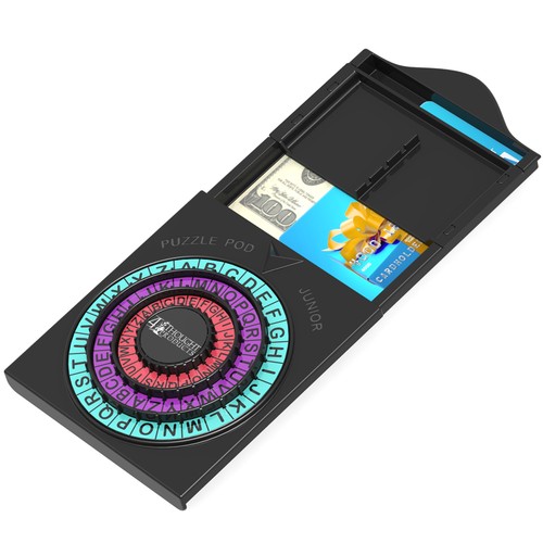 Puzzle Pod Junior Cryptex - Gift Card Cash Money Puzzle Box, Brain Teaser Puzzle - Picture 2 of 12