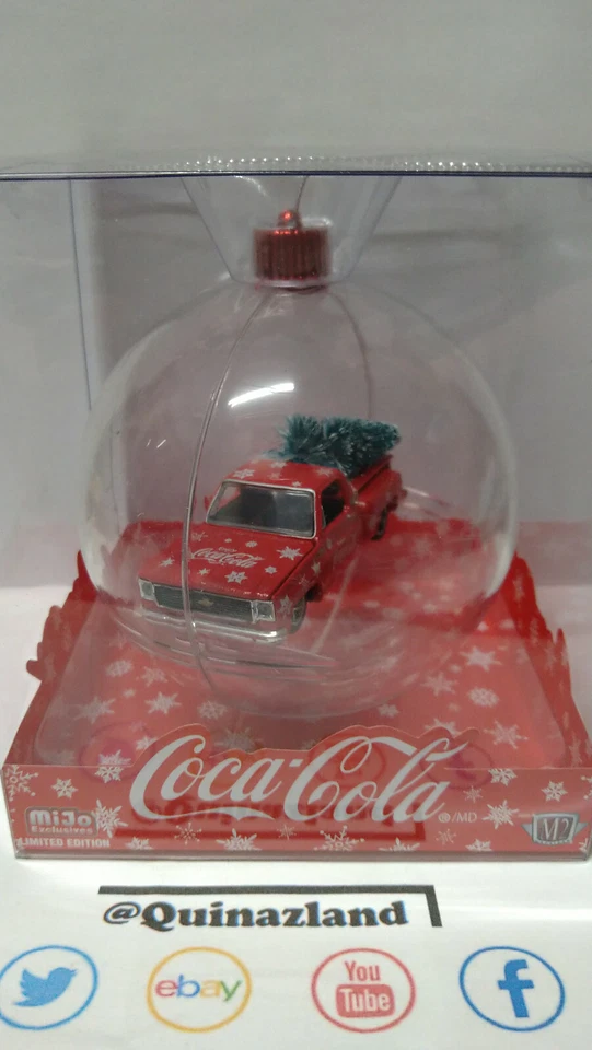 Esclusivo ornamento Coca Cola M2 1974 Chevy Stepside Truck (cartone) - Immagine 3 di 3