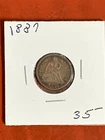 1887 Silver Seated Liberty Dime // Nice Coin//