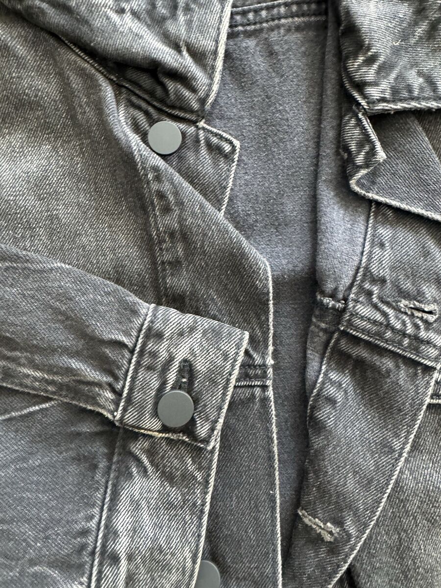 Fear Of God, ESSENTIALS, Black Faded, Denim Jacket, XL , New Fear Of God, ESSENTIALS, Black Faded, Denim Jacket, XL , New