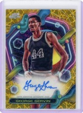 George Gervin 2023-24 Cosmic Chrome Gold Interstellar Auto #'d 39/50