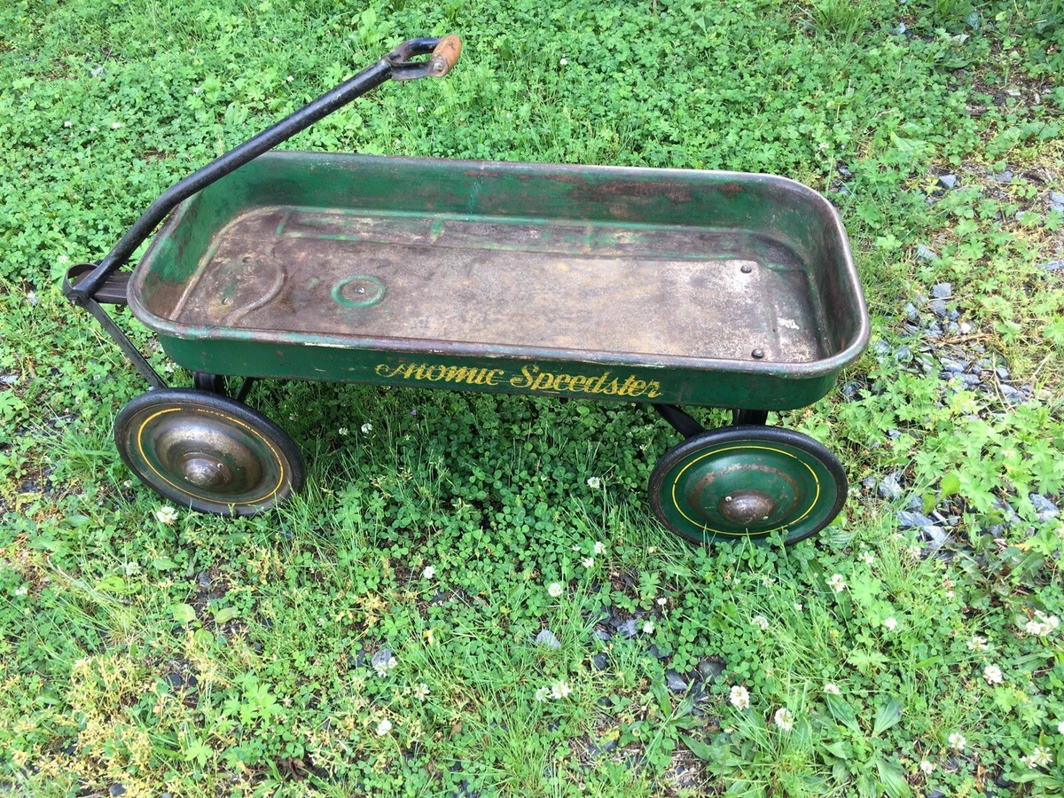 【新品】DADWAY スピードスター グリーン WL89106 ヴィンテージ風車 Large Vintage 1950's Atomic Speedster Green Yellow Wagon Metal USA