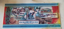 Post cards The New South Brand Pure Cane Syrup New Orleans Coffee Molasses Past