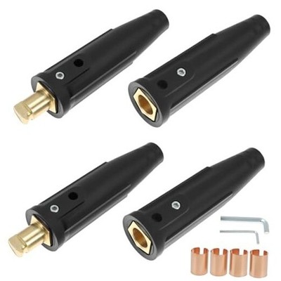  LC-40 Welding Leads Quick Connector, 2 Sets Welding Cable Connectors 350 Amp 
