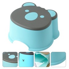1Pc Universal كرتوني صغير Stool منزل أحذية Changing Stool للأطفال أزرق