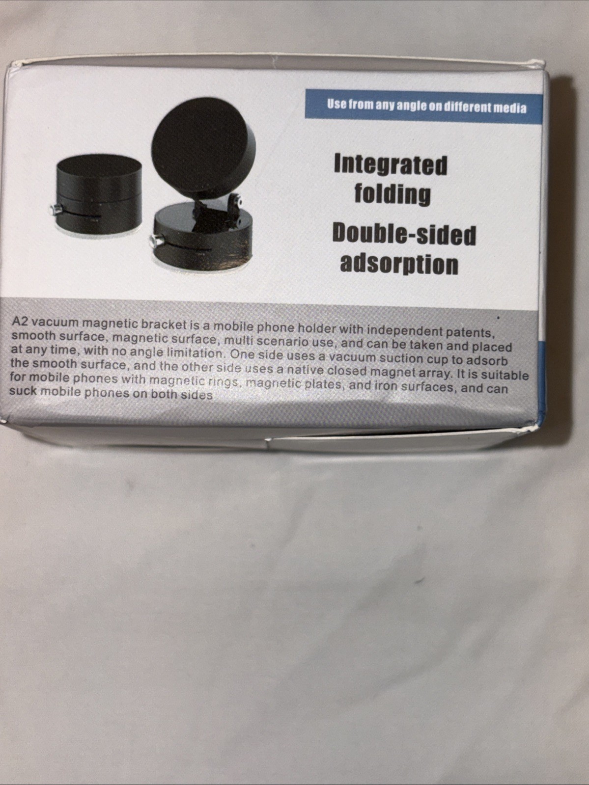 360 Vacuum Strong Magnetic Phone Holder Suction Cup Car Stand Foldable Car Mount