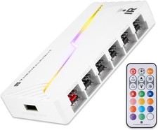 Thermalright ARGB and Fan HUB X12 IR White Hub Controller Support 12 Groups of