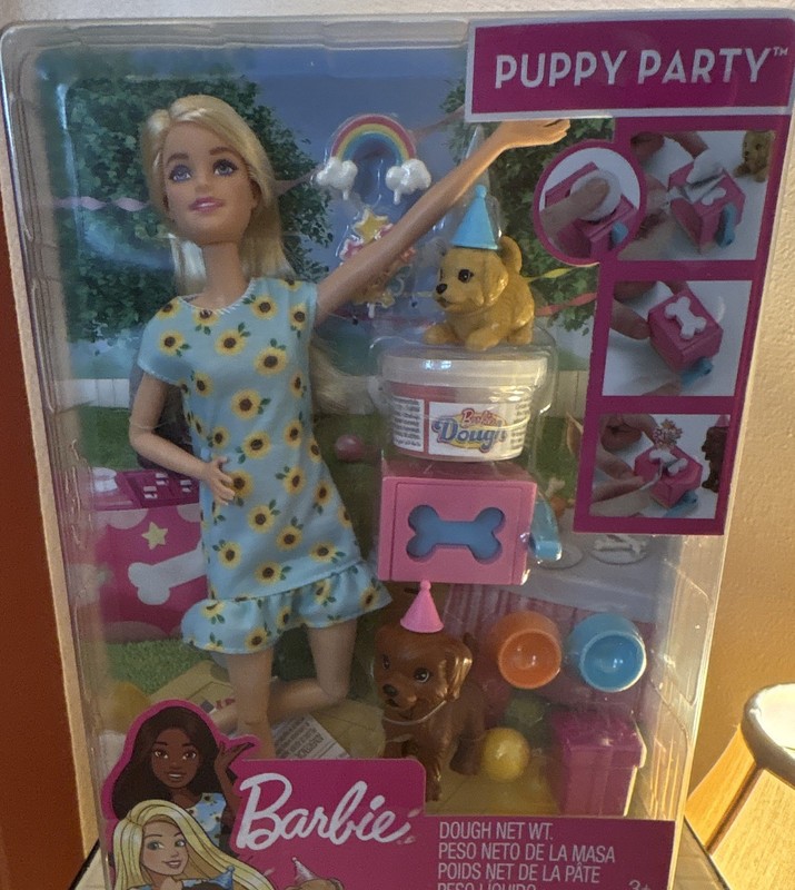 2020 Barbie Puppy Party Doll Playset w/ Puppy Figures & Accessories