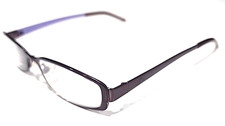 Valentino V5341 Vintage Purple Metal Brown Rectangle Eyeglasses 51-16 135 Italy