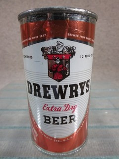 Vtg 1950s Drewrys Horoscope Flat Top Beer Can Orange Zodiac Taurus Gemini Chicag